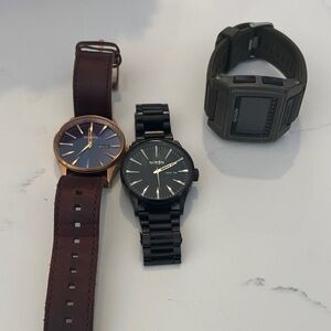 Nixon Watch Collection - Black, Brown, Green